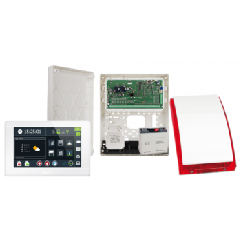 ZESTAW ALARMOWY SATEL INTEGRA 128 PLUS + INT-TSI-W + OPU-3P + AWT800 + 17Ah + SYRENA SP-4001R